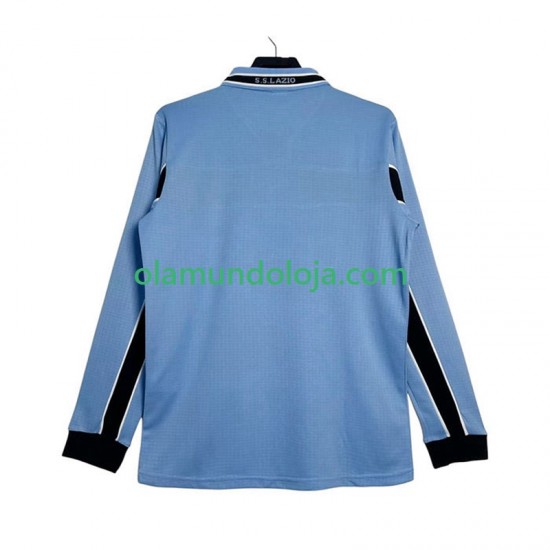 Camisola SS Lazio Retro Homem Equipamento Primeiro 1998 1999 Manga Comprida